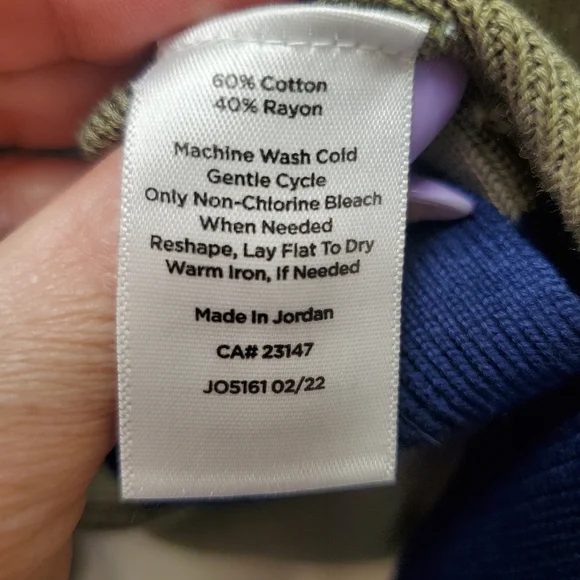 Talbots Grandpa Cardigan Colorblock Button Up Retro 70s - Picture 12 of 13